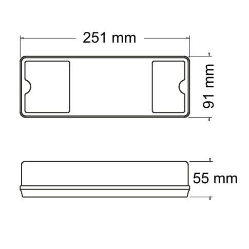 FARO TRASERO LED BAIML 1580 BIVOLTAJE POR JUEGO